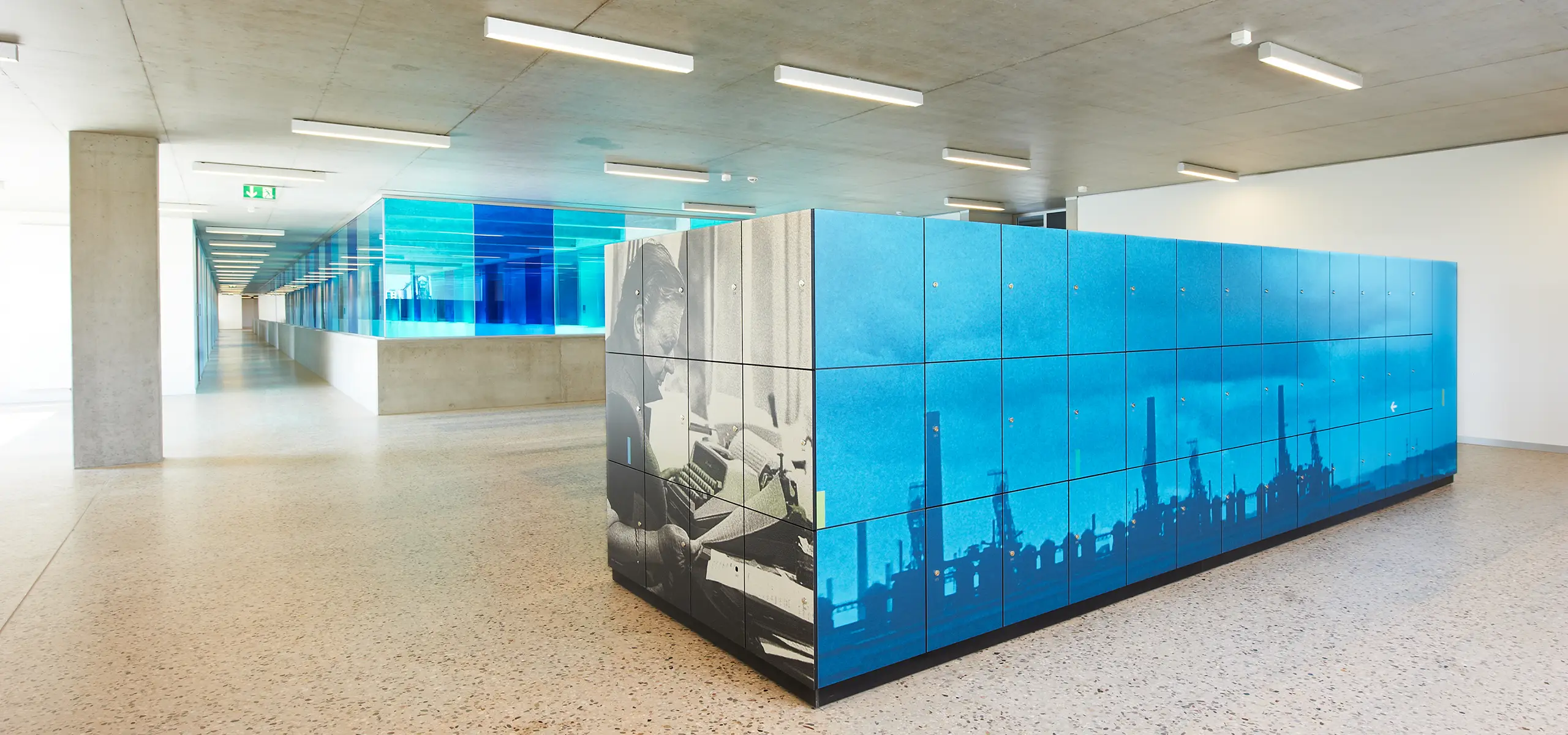 Locker systems and partitions for schools and universities